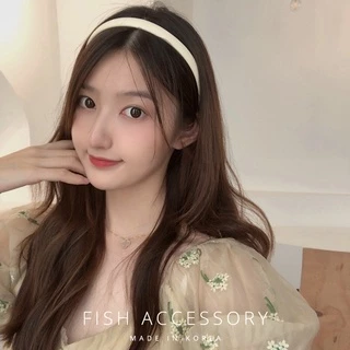 สายคาดศีรษะหนัง Pu สีขาวอุปกรณ์เสริมสําหรับตกแต่งผม 1.5/2/3 เซนติเมตร