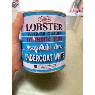 สีรองพื้นไม้กันเชื้อรา ล็อบสเตอร์ (ตรากุ้ง) สีขาว ขนาด 0.875 ลิตร (LOBSTER Undercoat White No. 1600)