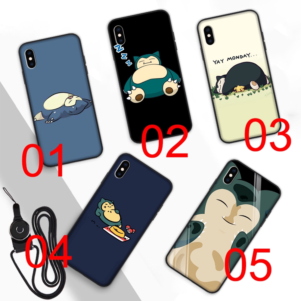 Snorlax Soft Case iPhone X XR XS Max 6s 6 7 8 Plus 5 5s se