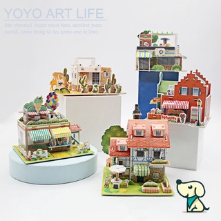 Yoyo โมเดลตัวต่อกระดาษ 3D สามมิติ DIY ของเล่นเสริมการเรียนรู้ สําหรับเด็ก Y042