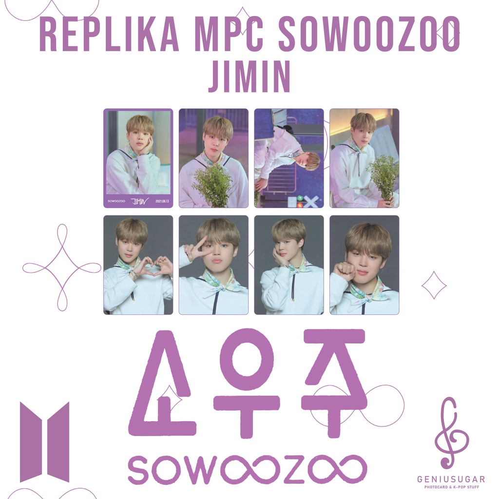 REPLIKA [BTS REPLICA] MPC SOWOOZOO JIMIN UNYEL UNOFFICIAL PHOTOCARD