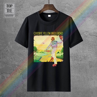 เสื้อยืด พิมพ์ลาย Elton John Goodbye Yellow Brick Road Official Clic Rock 70S สําหรับผู้ชาย 476647Size S-5XL