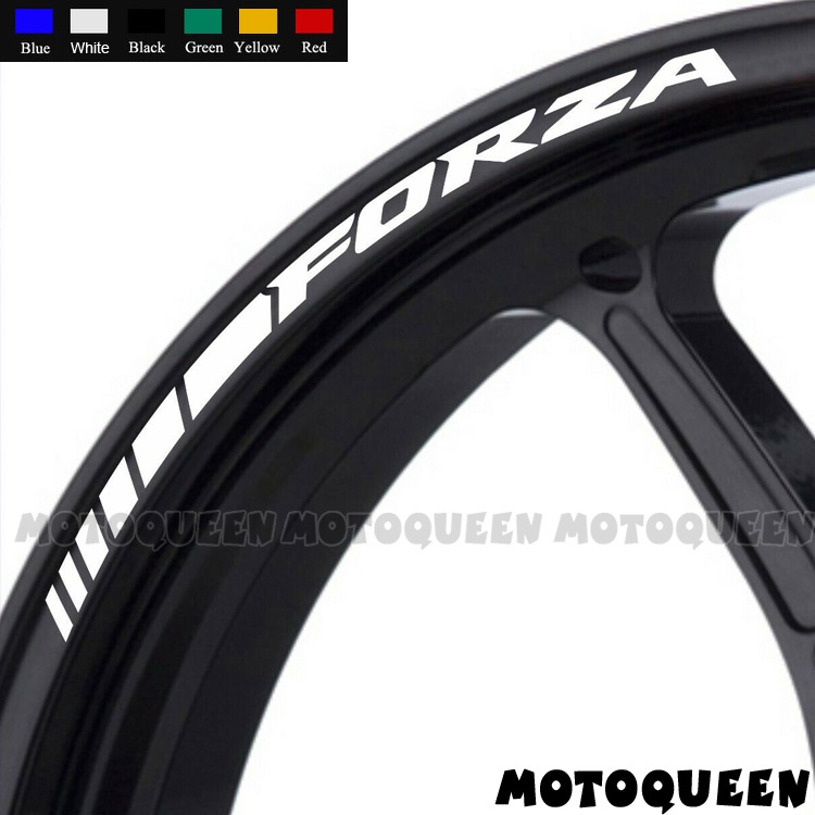 16X Motorcycle Front Rear Wheel Rims Tire Decals Reflective Stripe