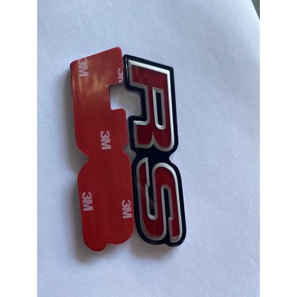 โลโก้ RS Honda  ติดหน้า ติดท้ายรถ กาว 3 M จำนวน 1 ชิ้น
