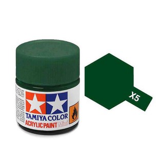 สีสูตรน้ำทามิย่า Tamiya Acrylic X5 Green 10ml