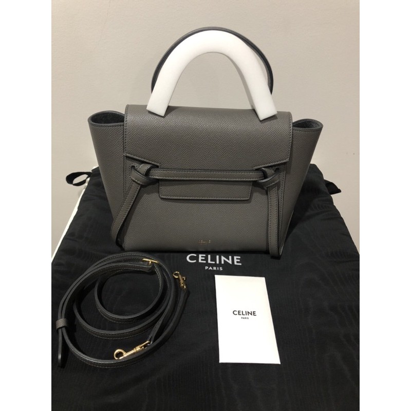 Celine nano belt bag สี grey