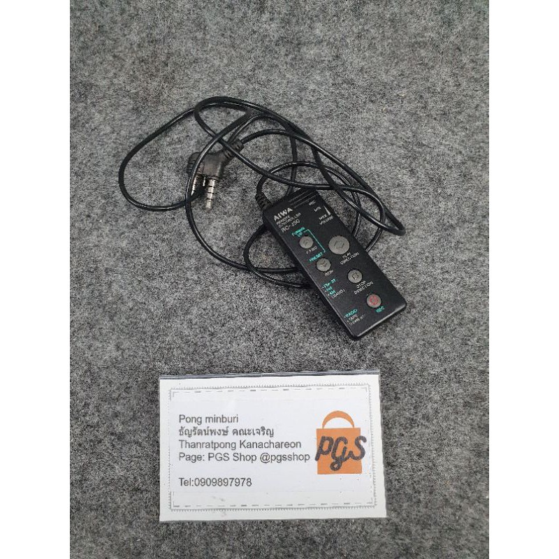 รีโมทเครื่องเล่นเทป aiwa rc j50 มือสอง ไม่ได้ลอง BY02-1