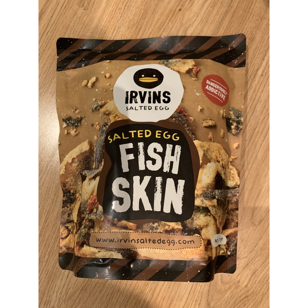 IRVINS Salted Egg Skin fish หนังปลากรอบ ไข่เค็ม 230 กรัม