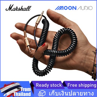 Marshall AUX Cable 3.5mm  สายออดิโอมาร์แชลแท้ 3M AUX audio Marshall 3.5มม สีดำ for MARSHALL Speakers