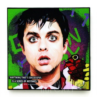 Billie Joe Armstrong บิลลี่ โจ อาร์มสตรอง Green Day กรีนเดย์ นักร้อง รูปภาพ​ติด​ผนัง​ pop art กรอบรูป แต่งบ้าน ของขวัญ
