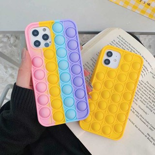 TIKTOK เคสโทรศัพท์คลายเครียด Rainbow Pop It Xiaomi Redmi 9T 9A 9C 8 8A Note 10 10s 10X 9 9s 8 7 K40 K30 K30i K20 Pro Max