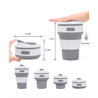 Collapsible Coffee Cup แก้วกาแฟซิลิโคนพับเก็บได้