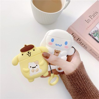 เคสหูฟังบลูทูธไร้สาย ลาย Cinnamoroll Pom Pom Purin น่ารัก สําหรับ airpods  1 2 pro 3