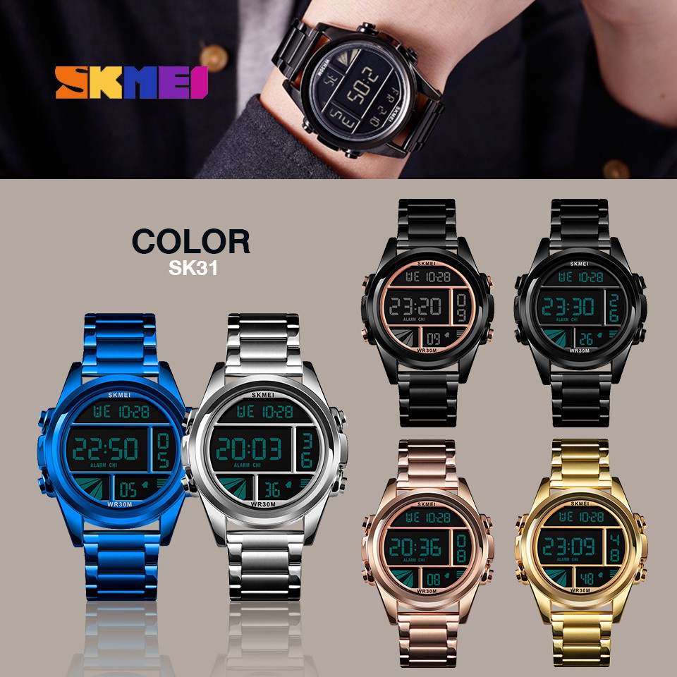 นาฬิกาดิจิตอล สมาร์ทวอทช์ พร้อมส่ง SKMEI 1448 นาฬิกาข้อมือผู้ชายและผู้หญิง นาฬิกาแฟชั่น  กันน้ำ ของแท้ 100%  พร้อมส่ง มี