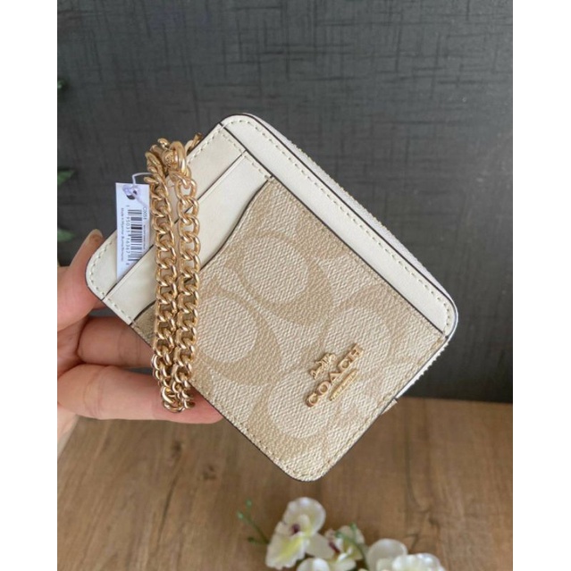 แท้💯% Coach C0058, 6303 Zip Card Case