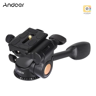 Andoer Q08 ขาตั้งกล้องวิดีโอ หัวบอล 3 ทาง พร้อมแผ่นปลดเร็ว สําหรับกล้อง DSLR