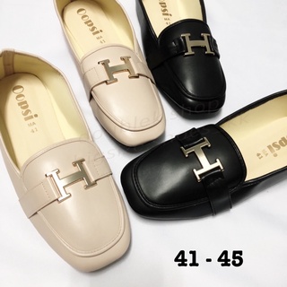 พร้อมส่ง!!! 41-45 คัทชู ส้นแบน หน้า H