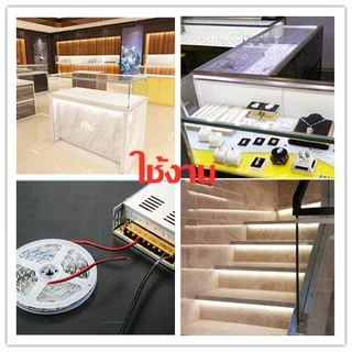 LED Strip ไฟริบบิ้น LED2835 12V CHIP120เม็ด/M(5 เมตร) ไฟซ่อนฝ้า ไฟเส้น ไฟตู้โชว์ ไฟติดอาคาร ไฟตกแต่ง ไฟประดับ