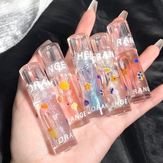 HR230 Herorange Bo Bo Moisturizing Lip Glaze ลิปกลอสให้ความชุ่มชื้น ปากฉ่ำวาว มีกลิตเตอร์เบาๆ น่ารักมาก สีลิปโทนอ่อน