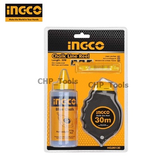 INGCO ปักเต้าตีเส้น 30 เมตร พร้อมผงชอล์ก (Chalk Line Reel) HCLR0130