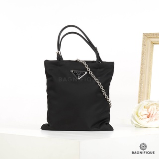 PRADA MINI TOTE NYLON BLACK SHW