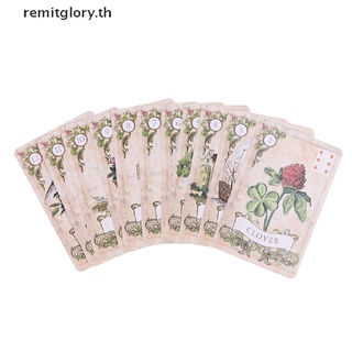 【Remitglory】ไพ่ทาโรต์ ลาย Lenormand Oracle สไตล์เก่าแก่ สําหรับงานปาร์ตี้