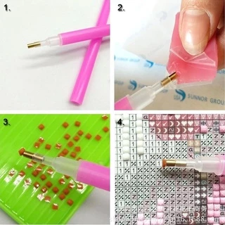 (พร้อมส่ง) ชุดเครื่องมือสำหรับครอสติชคริสตัล สำหรับภาพติดเพชร ภาพวาดเพชร Diamond Painting 5D DIY