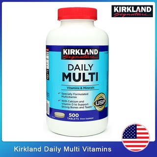(Exp.10/2024)Kirkland Daily Multi Vitamins Mineral 500 Tablets เคิร์กแลนด์ วิตามินสำหรับผู้ใหญ่