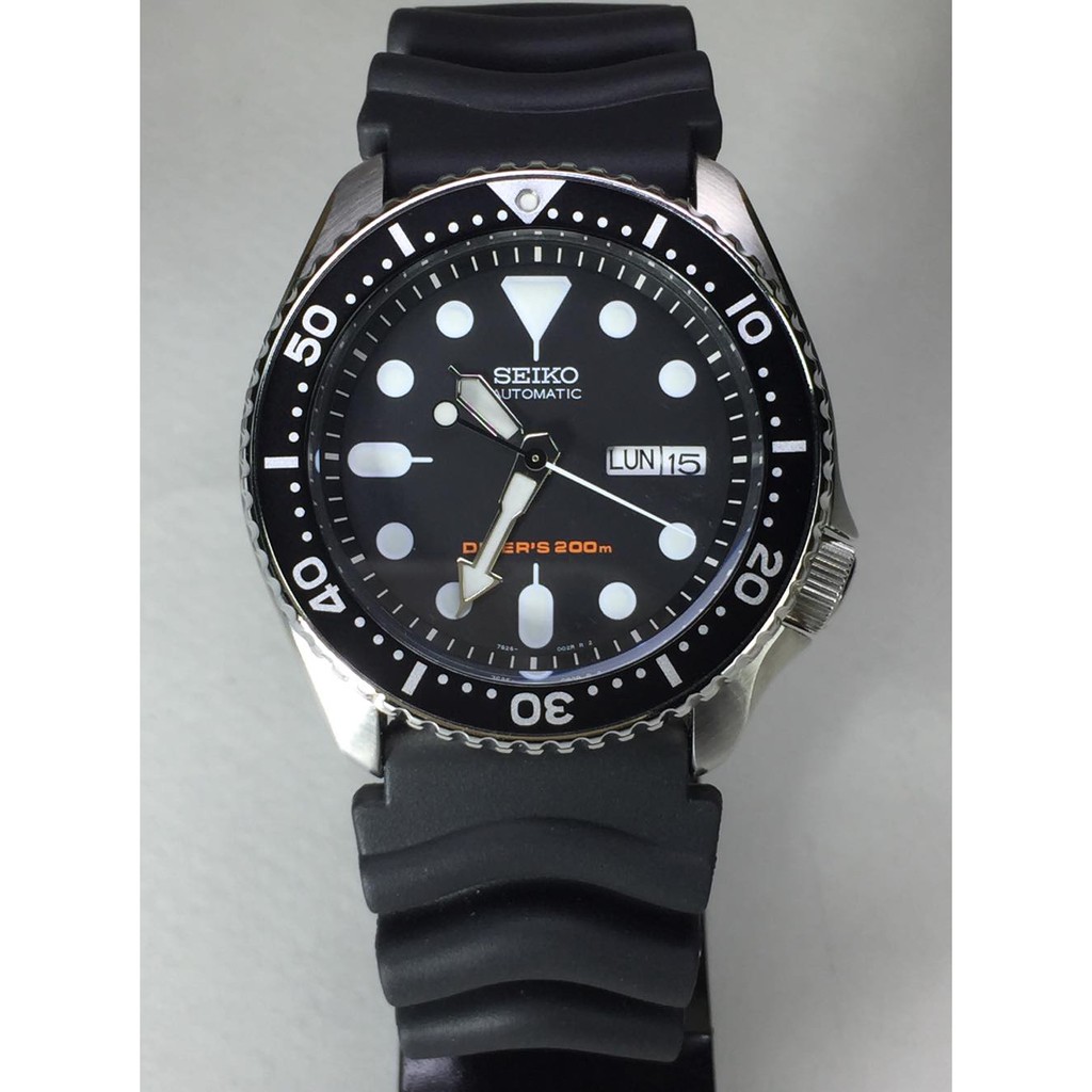 นาฬิกาดำน้ำ ไซโก้ ผู้ชาย รุ่น SKX007K Automatic Diver 200m สายยาง - Main Image