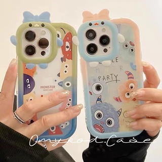 🌈Ready Stock 🏆 OPPO A17 A16 A77 A15 A57 A76 A78 A96 A74 A94 A93 A95 A7 A5S A12 A53 A32 A33 A52 A92 A72 A95 A5 A9 2020 Reno 4F 6 5 Lite 7Z F11 F19 Pro  A16K A16e Cute Cartoon little monster Transparent soft Protection Back Case