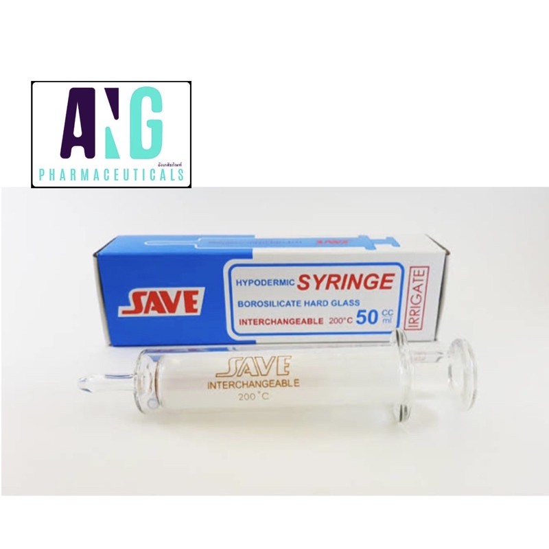 Glass Syringe 50 ml หลอดฉีดยาแบบแก้ว