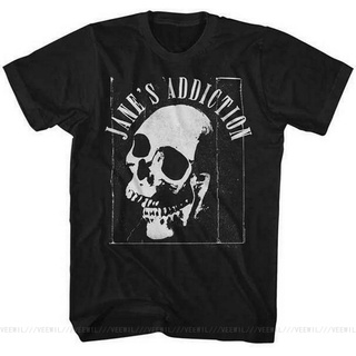 T-shirt  【สไตล์ฮาราจูกุ】เสื้อยืดแขนสั้น ผ้าฝ้าย 100% พิมพ์ลายวงร็อค Janes Addiction PERRY Farrell JAW BREAKER SKULL LHZY