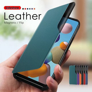 เคส Huawei Y7a Psmart 2021 Mate40Pro Mate40 Mate20lite Mate20Pro Mate20 nova7i nova6SE⭐หน้าต่างครึ่งบาน แสดง แม่เหล็ก ซองหนัง⭐Mate 20 20Pro 20lite nova 7i/6SE P40lite⭐Half Window Sideshow Case⭐