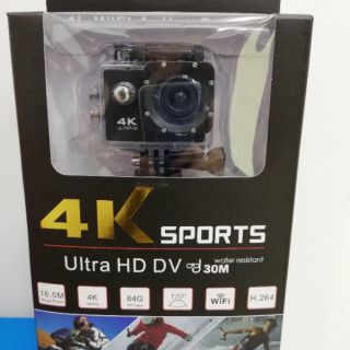 ขายปลีก-ขายส่งกล้องกันน้ำ กล้องติดรถยนต์ Sport Action CamCorder Ultra HD 4K WiFi 30fps