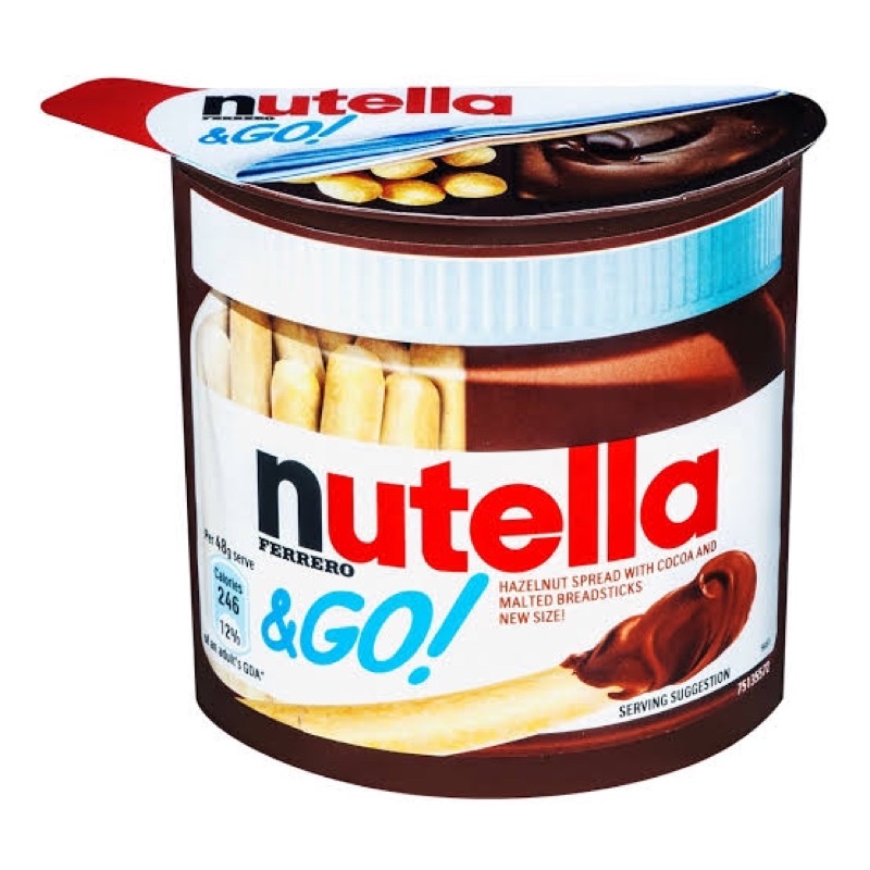 Nutella go 1 กระปุก น้ำหนัก 52 กรัม สินค้าจากแคนนาดา BBE.06/05/24