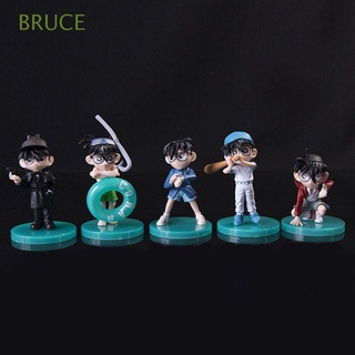 BRUCE PVC Figurine Model For Kids Toy Figures Detective Conan Action Figures Young Boy Bathing Suits Anime Gifts Doll Toys 5pcs/set Doll Ornaments