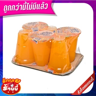 ดีโด้ น้ำส้ม10% แบบถ้วย 140 มล. แพ็ค 6 ถ้วย Deedo Orange Juice 10% 160 ml x 6