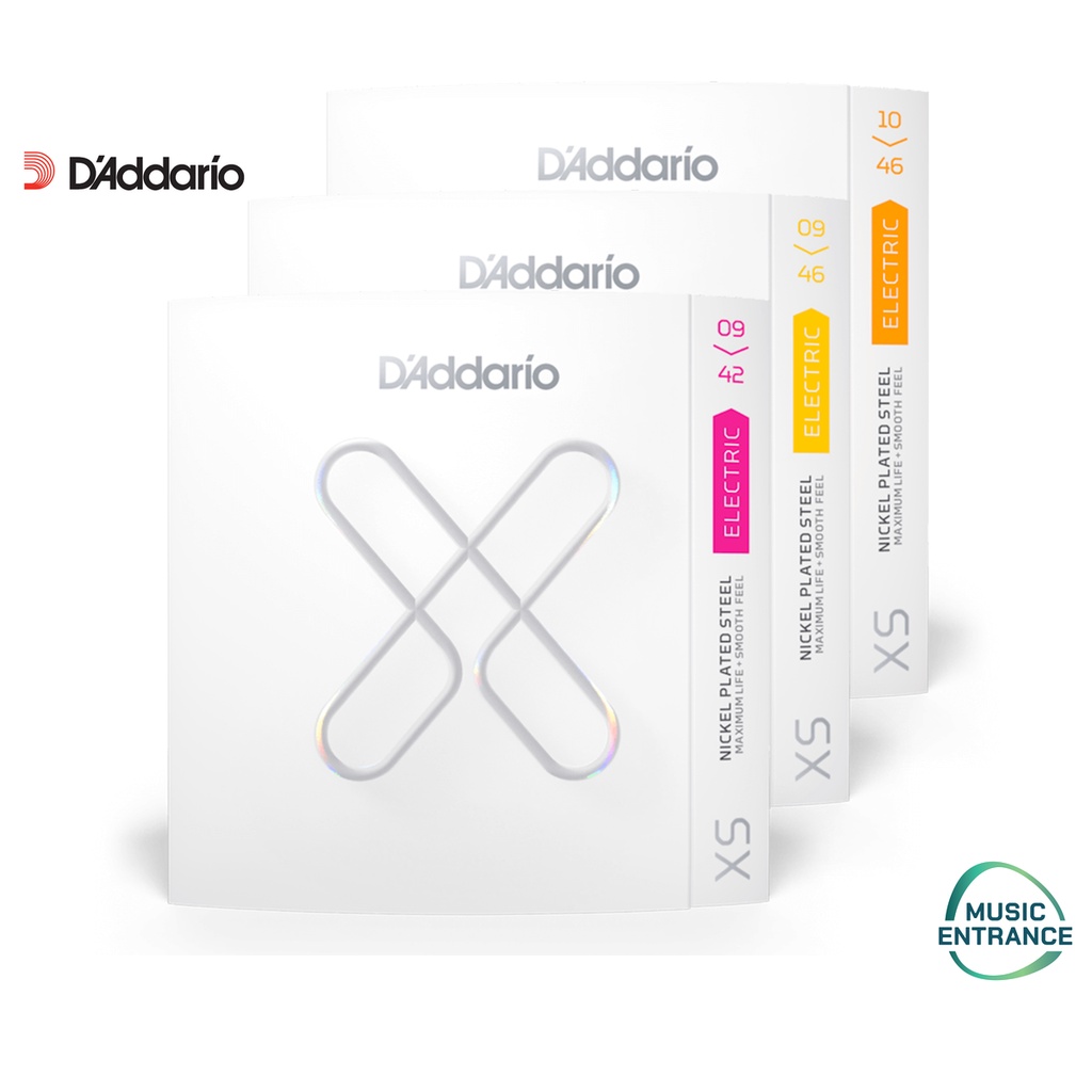 D'addario XS Electric Guitar String สายกีต้าร์ไฟฟ้า addario เคลือบ คุณภาพสูง ของแท้ 100%