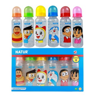 Natur ขวดนม Doraemon 8 ออนซ์ แพ็ค 6 ขวด