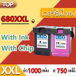 Remanufactured ink cartridge for hp 680 hp 680 หมึก hp 680XXL hp 680 สีดํา hp 680 BK hp 680 สีดํา hp 680xl hp 680 สีดํา