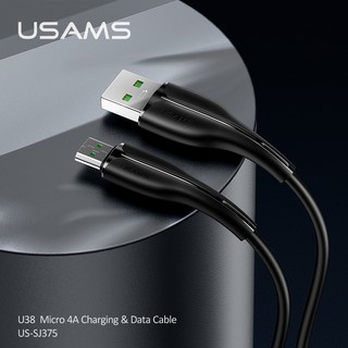 Usams U38 1ม. 2A Type C Micro IP สายชาร์จเร็ว USB