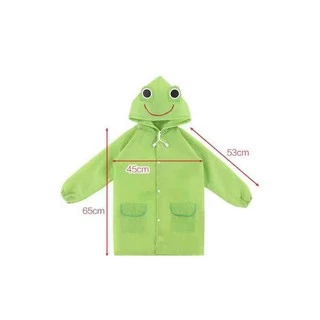 คุณภาพสูง เสื้อกันฝนเด็ก เนื้อผ้าหนา (เหมาะสำหรับ 90-130cm) เสื้อกันฝนเด็ก