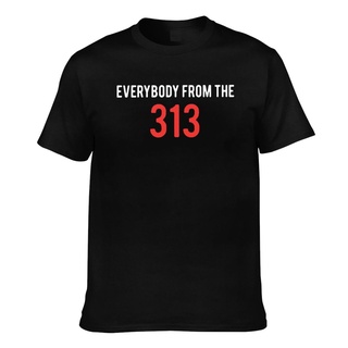 T-shirt  มาใหม่ เสื้อยืด ลาย Eminem Everybody From The 313 หลากสี สไตล์วินเทจ สําหรับผู้ชายS-5XL