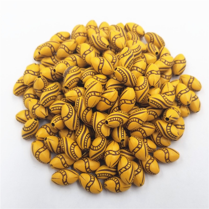 ลูกปัดไม้อะคริลิค สีพื้น สําหรับทําเครื่องประดับ DIY ขายส่ง 20-100 ชิ้น - รูปที่ 5