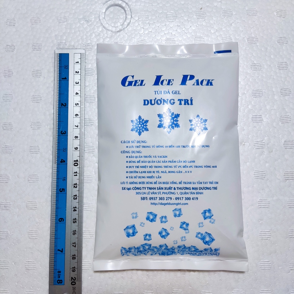 COMBO 5 BAGS of Dry Ice Gel Ice เก็บความเย็น 300g - ถุงน้ําแข็งเจลเก็บเครื่องสําอางเย็น รักษาไอศกรีม