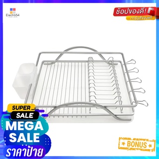 ชั้นคว่ำจานอะลูมิเนียมมีที่ใส่ช้อน KECH TA-6151AALUMINIUM DISH DRAINER RACK KECH TA-6151A