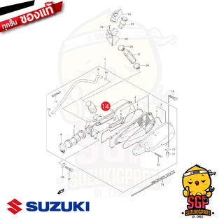 ท่อทางเข้า หม้อกรองอากาศ TUBE, INLET แท้ Suzuki Hayate 125 Carbu