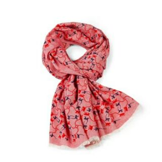 ผ้าพันคอ Kipling Cotton Scarf - Monkey Pink