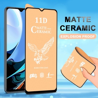 ฟิล์มเซรามิกตกไม่แตก(แบบด้าน) Xiaomi กันรอย ตกไม่แตก บิดได้ งอได้ Mi 9T Pro Poco F3 X3 M3 Redmi Note 7 8 9 9S 10 10S 9A 9C NFC