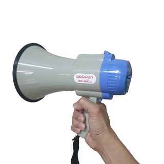 Deccon โทรโข่งพกพา มีเสียงไซเรน อัดเสียงได้ ช่องเสียบเล่นเพล…